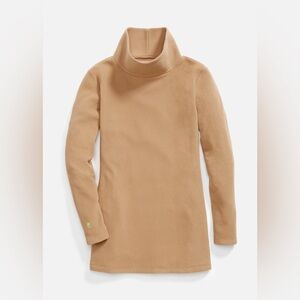 Dudley Stephens. Cobble Hill Vello Fleece Turtleneck. Camel. Size XXL.